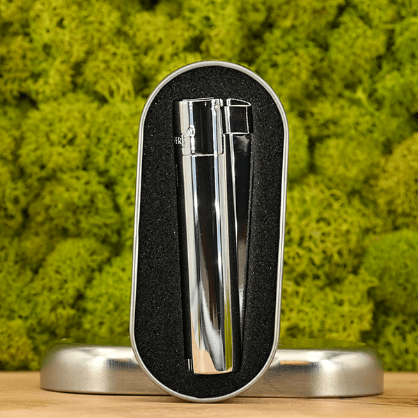 Jet Flame Metal Silver Clipper - shiny