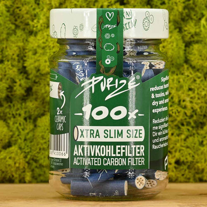 Purize XTRA Slim Aktivkohlefilter - 100er Glas