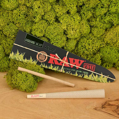 RAW Black Organic Cones Kingsize (20er Set)