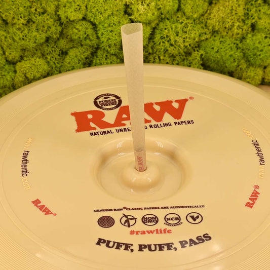 RAW Frisbee mit Joint Halterung